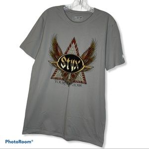 Styx Tour 2018 Graphic T-Shirt Size Large